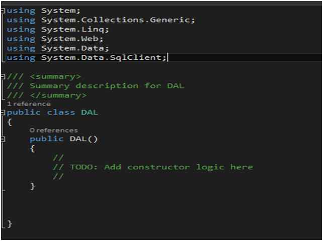 adding our DAL Class